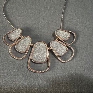 Elegant Silver and Rosegold Necklace